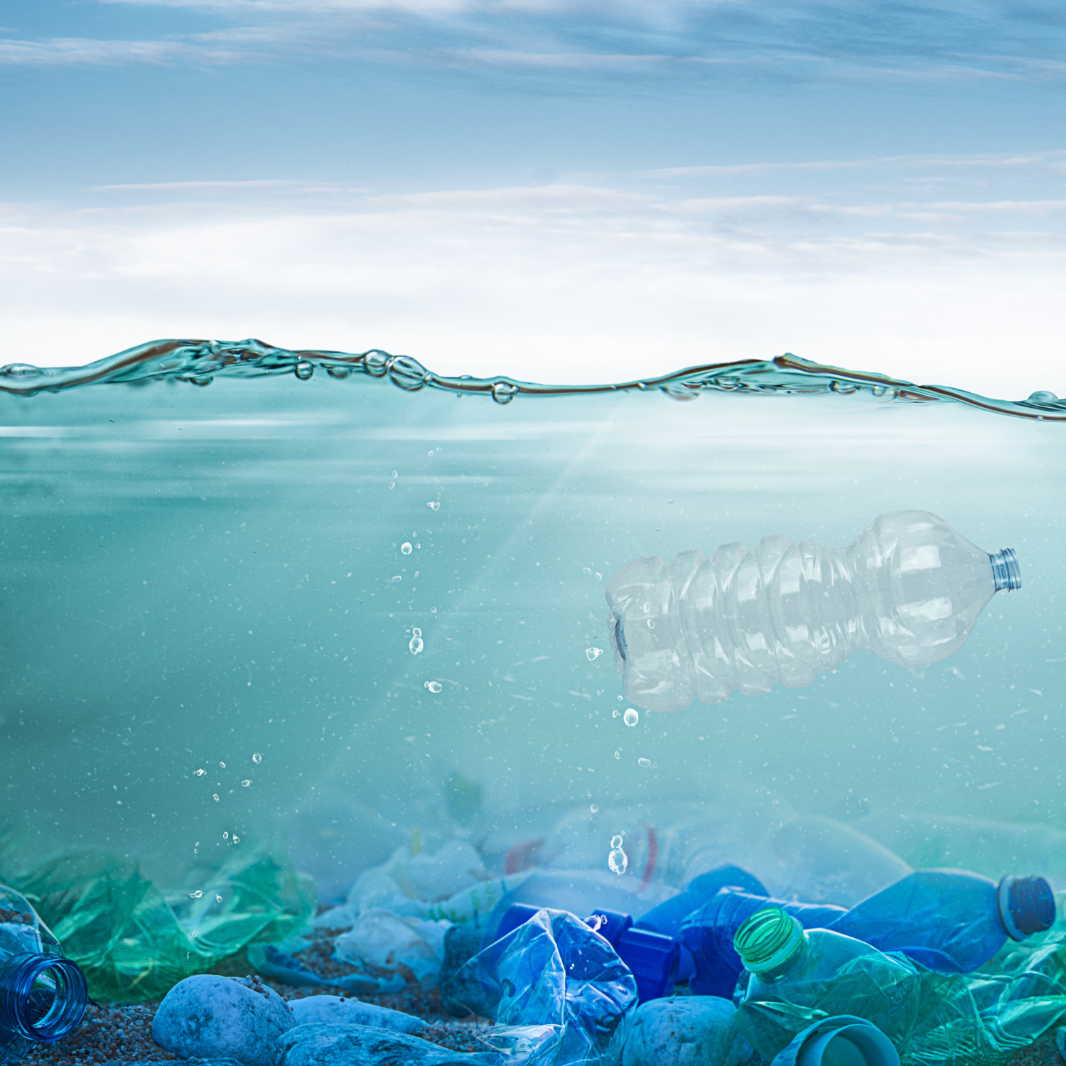 Plastic on the ocean floor